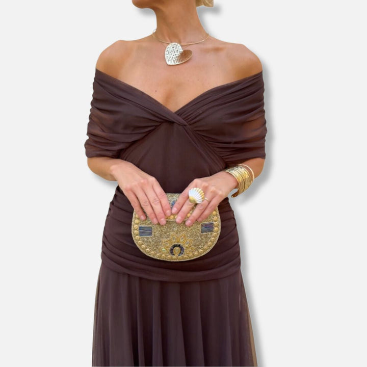 Evelyn – Elegant Dress With V-Neckline