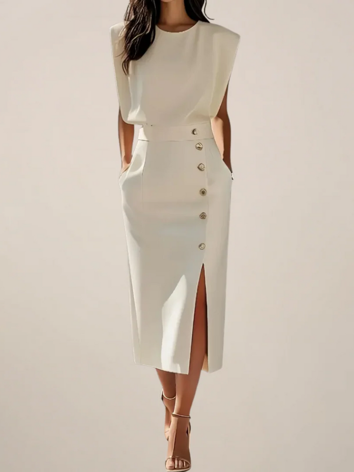 Puti - Midi Dress with Side Slit