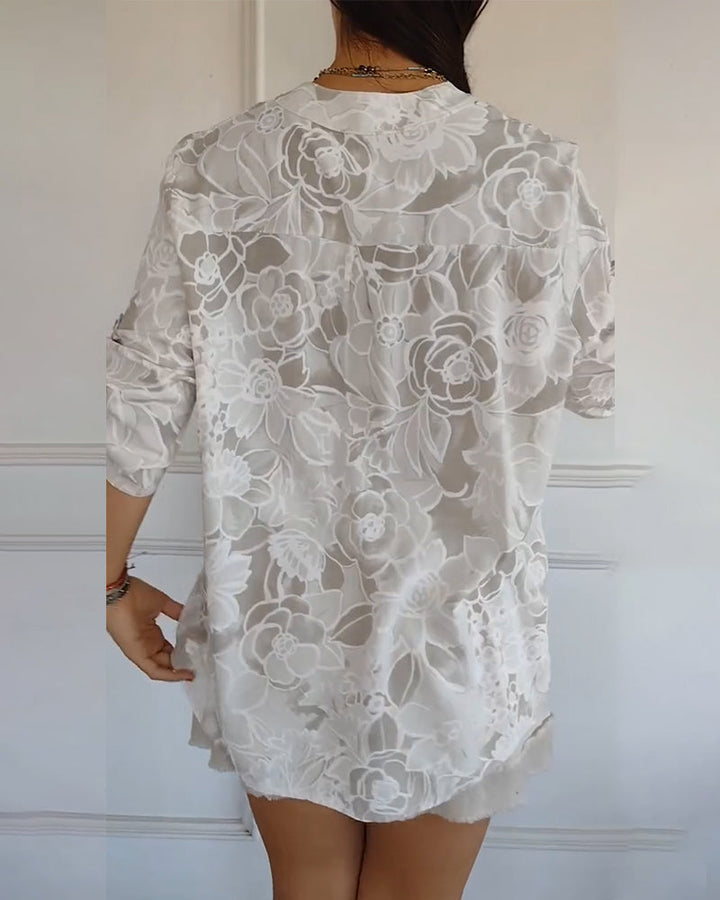 Jasmine - Elegant Bloom Blouse