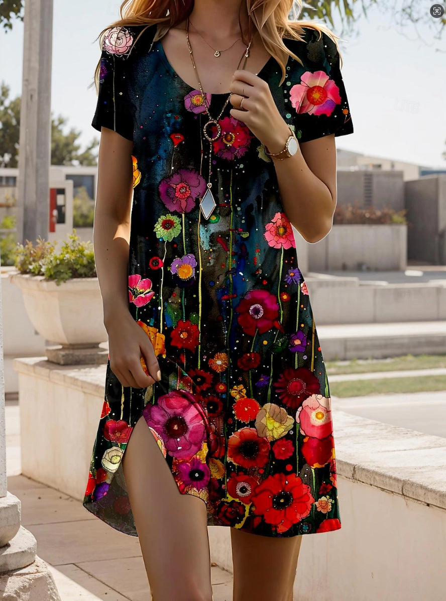 Ella - Trendy Ethnic Printed Summer Dress