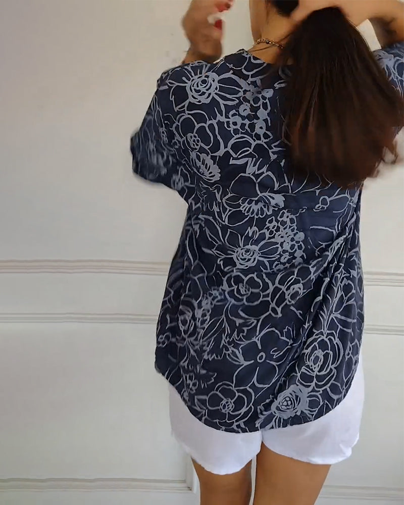 Jasmine - Elegant Bloom Blouse