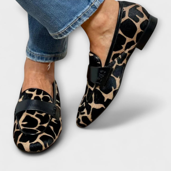 Tania - Leopard Slippers