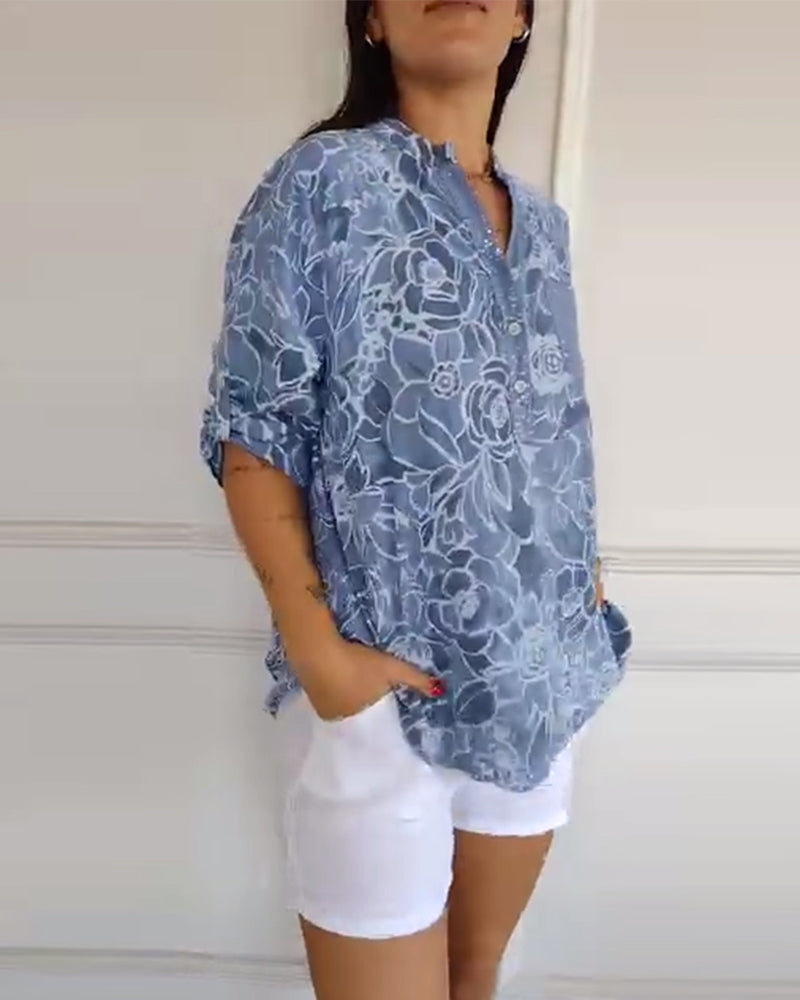 Jasmine - Elegant Bloom Blouse
