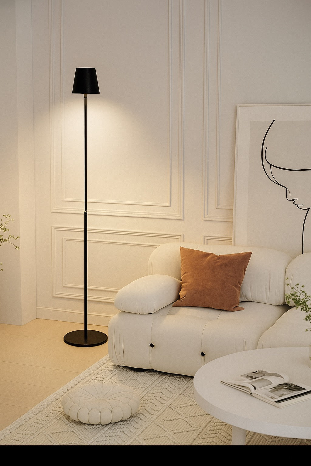 ✨ MaisonLaurant™ Luminère Élancée – Minimalistische Draadloze Staande Lamp met Sfeervolle Gloed