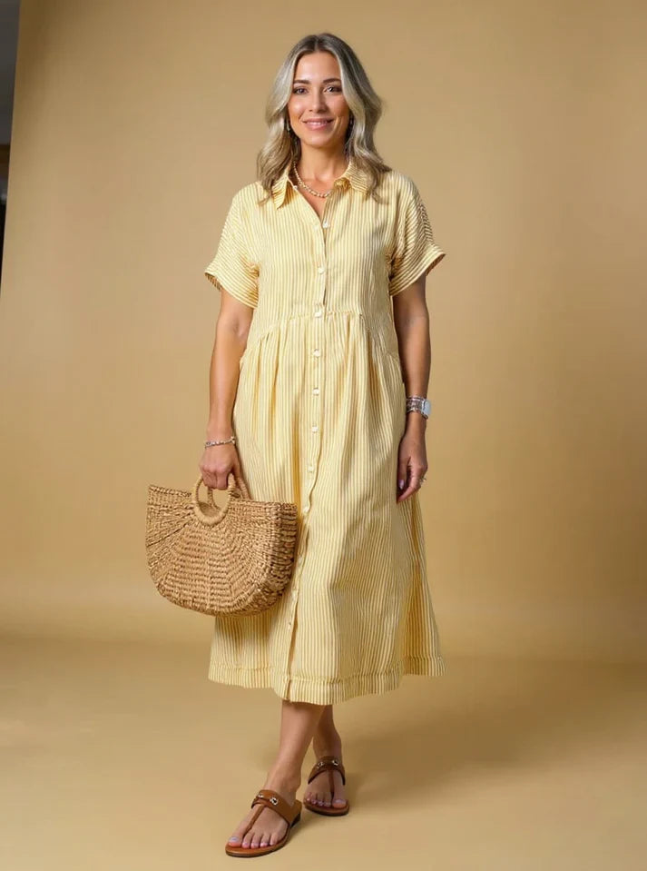 Yonika - Chic Striped Dress