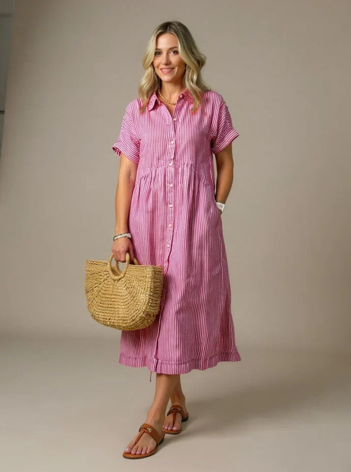 Yonika - Chic Striped Dress