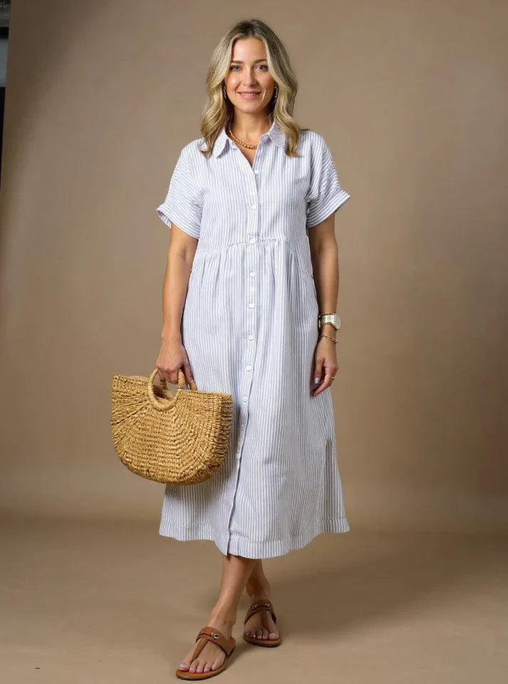 Yonika - Chic Striped Dress