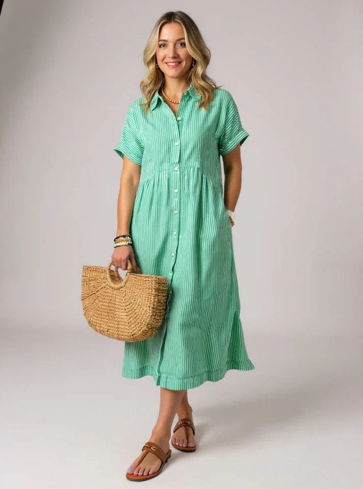 Yonika - Chic Striped Dress