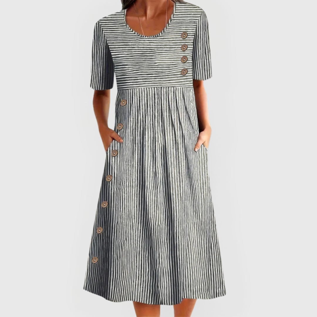 Daiby - Striped Midi Dress