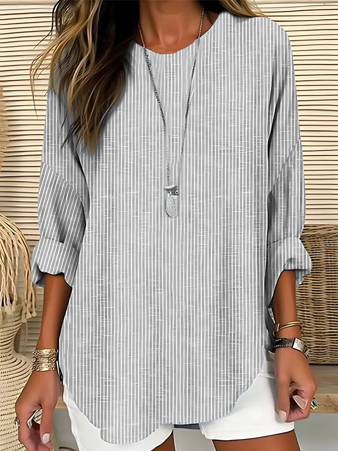 Rumi – Striped Everyday Blouse