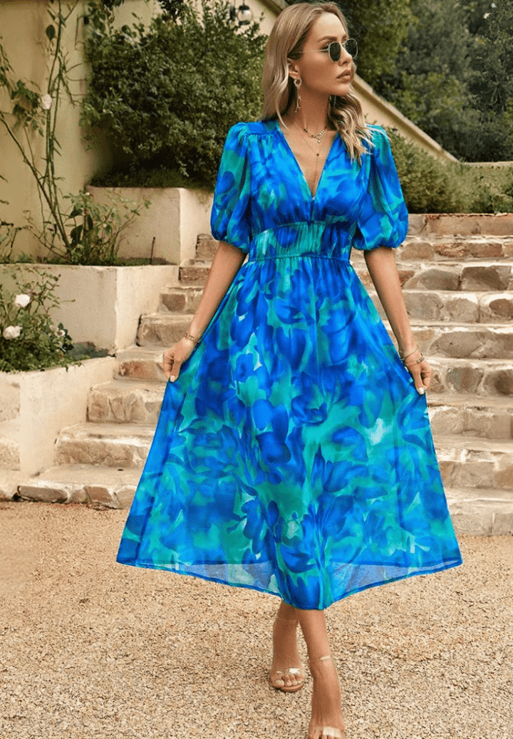Lorenza – Elegant Spring Midi Dres