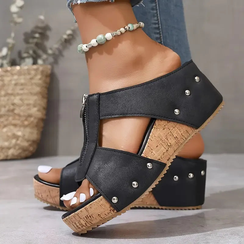 Gigi - Stylish Wedge Sandals