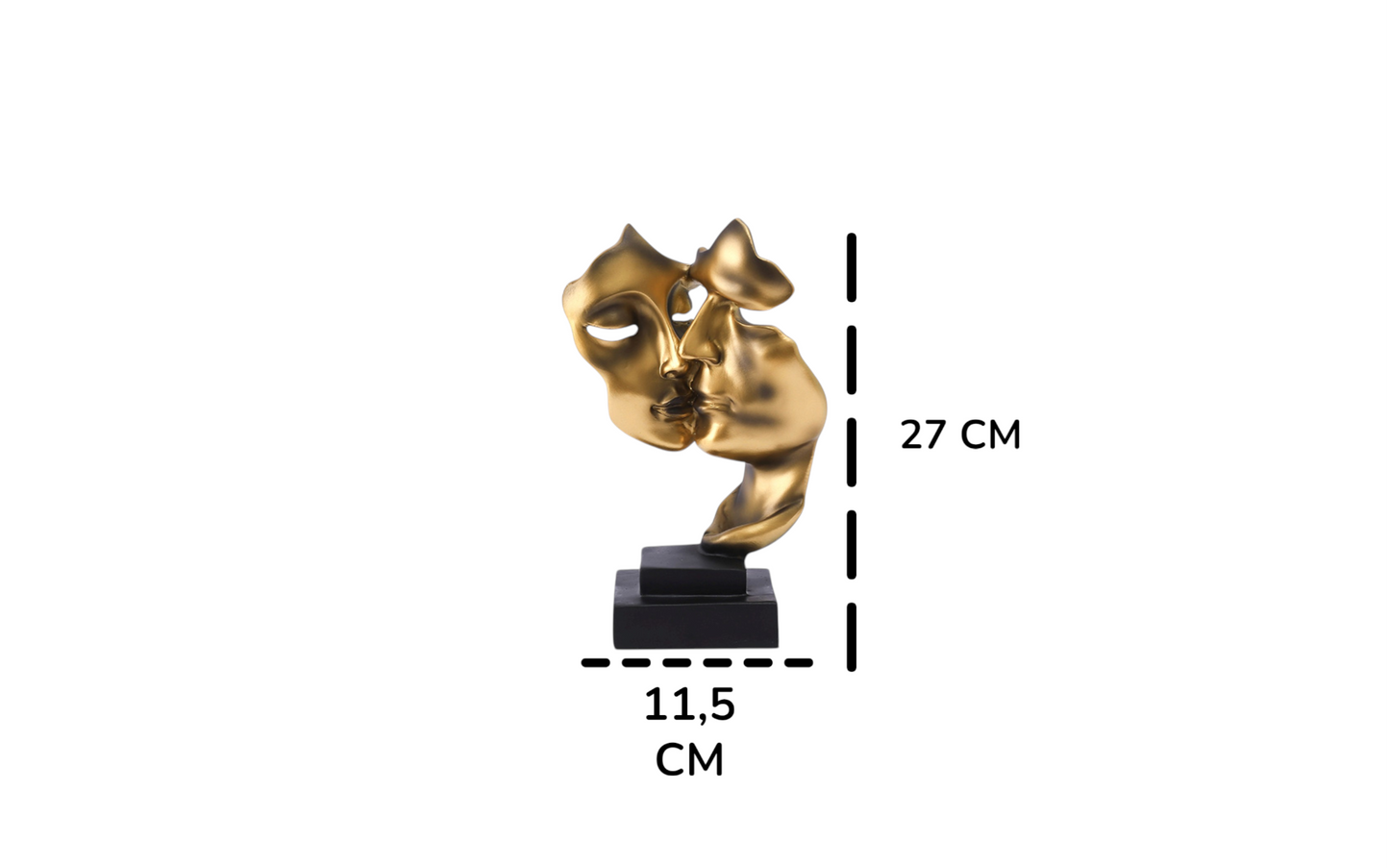 🕊️ MaisonLaurant™ “Silence d'Or” – Artistieke Kussende Gezichtensculptuur in Goud of Wit | Luxe Europese Tafeldecoratie voor Elk Interieur